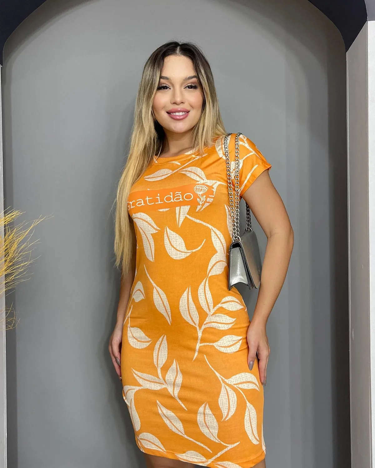 Vestido Estampado com Frase PMG - Foto 1 - FC Takalu